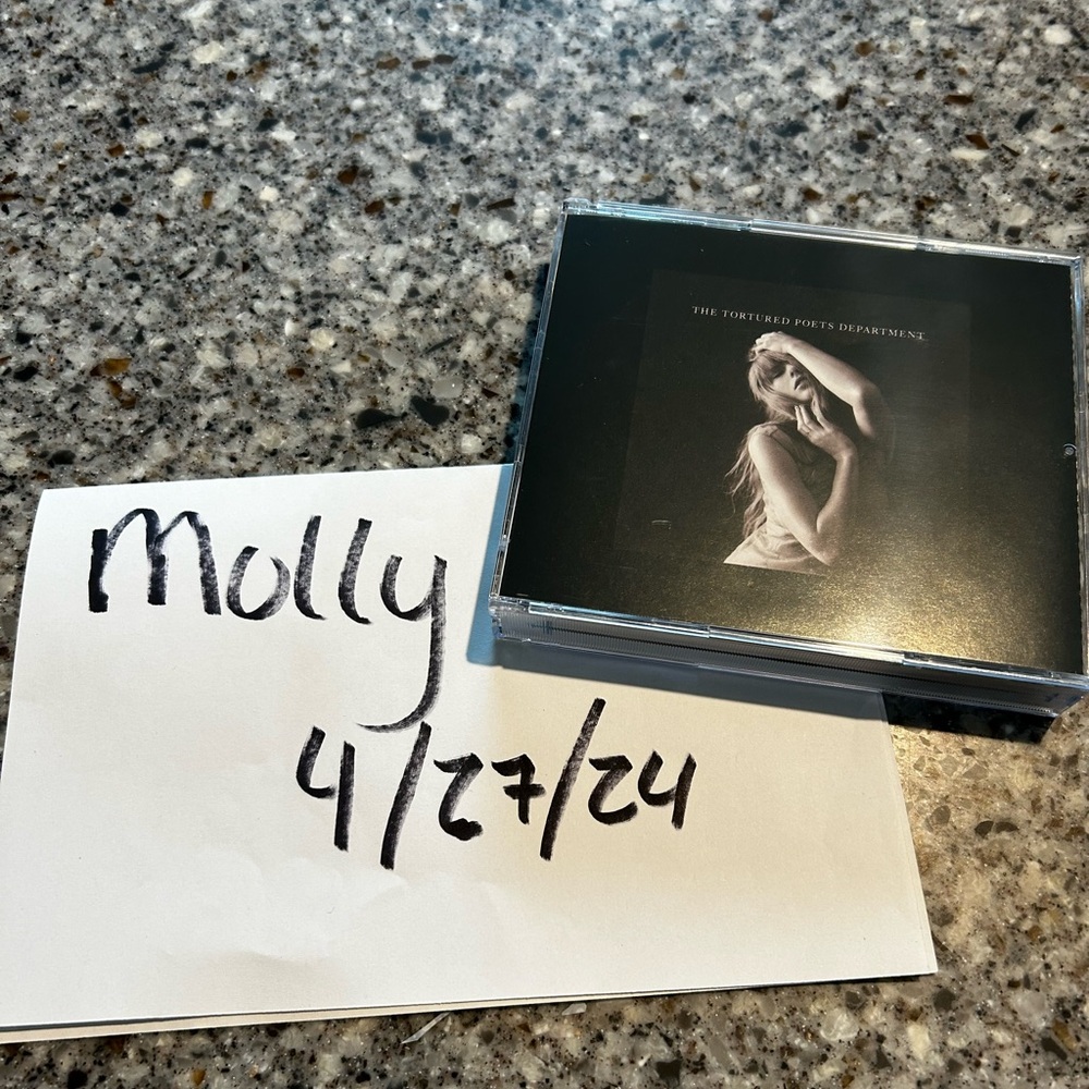 🖤🩶🤍 Taylor Swift Tortured Ports Department Black Dog CD with Artifacts 🤍🩶🖤